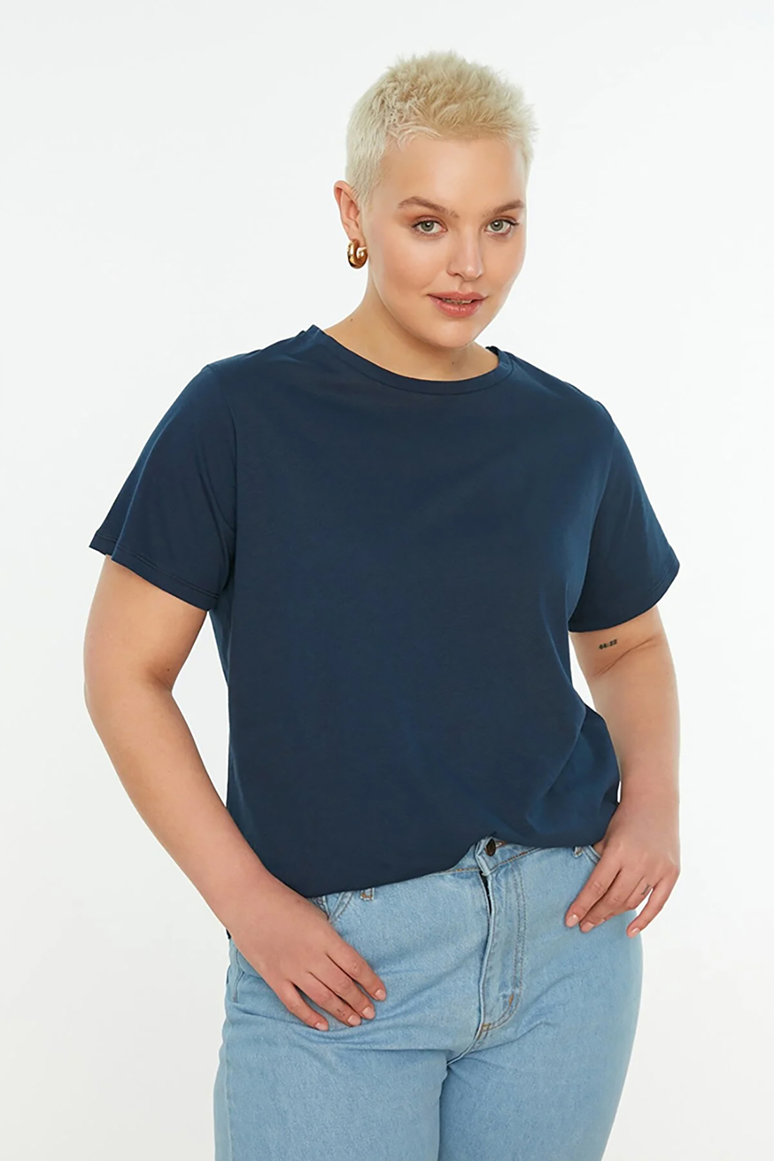 

Футболка женская Trendyol TBBSS22TS0733 синяя 5XL, Синий, TBBSS22TS0733