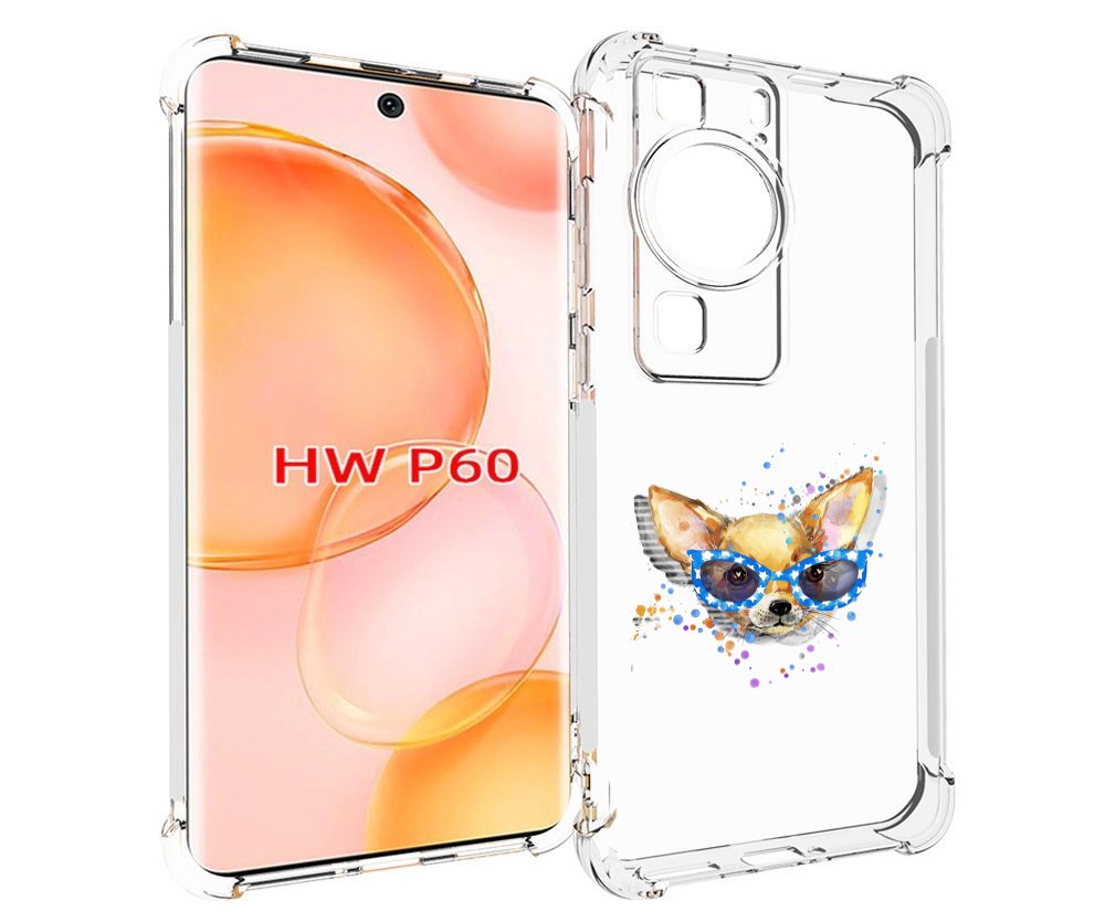 

Чехол MyPads чихуа-хуа в очках для Huawei P60, Tocco