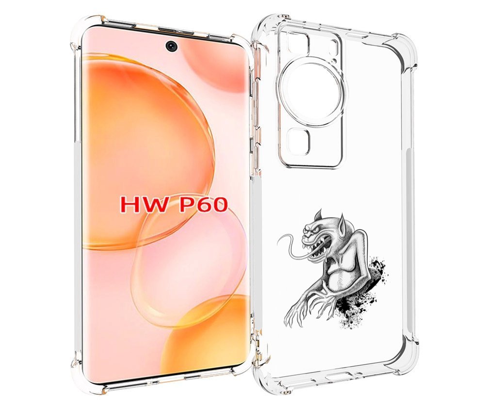 

Чехол MyPads чорт для Huawei P60, Tocco