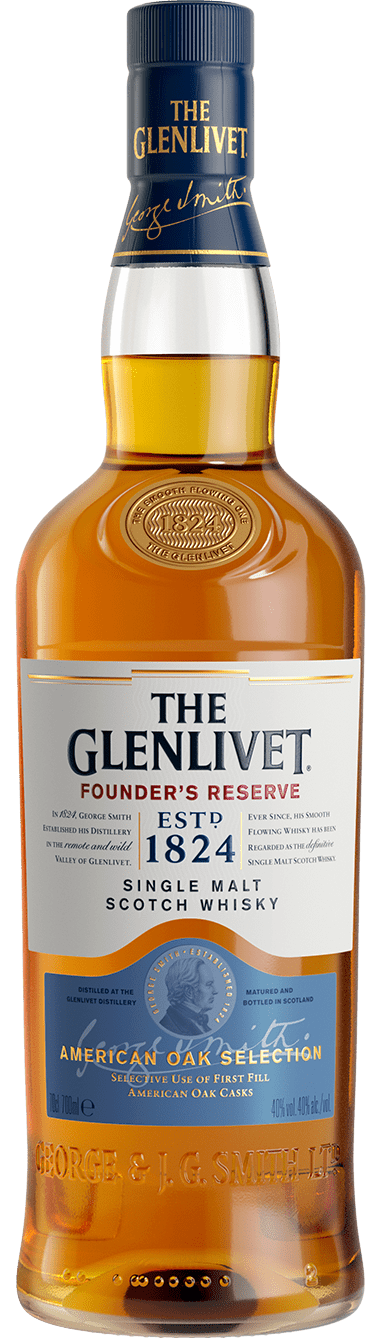 фото Подарочный набо виски glenlivet founder`s reserve 40% 0,7 л + 2 стакана