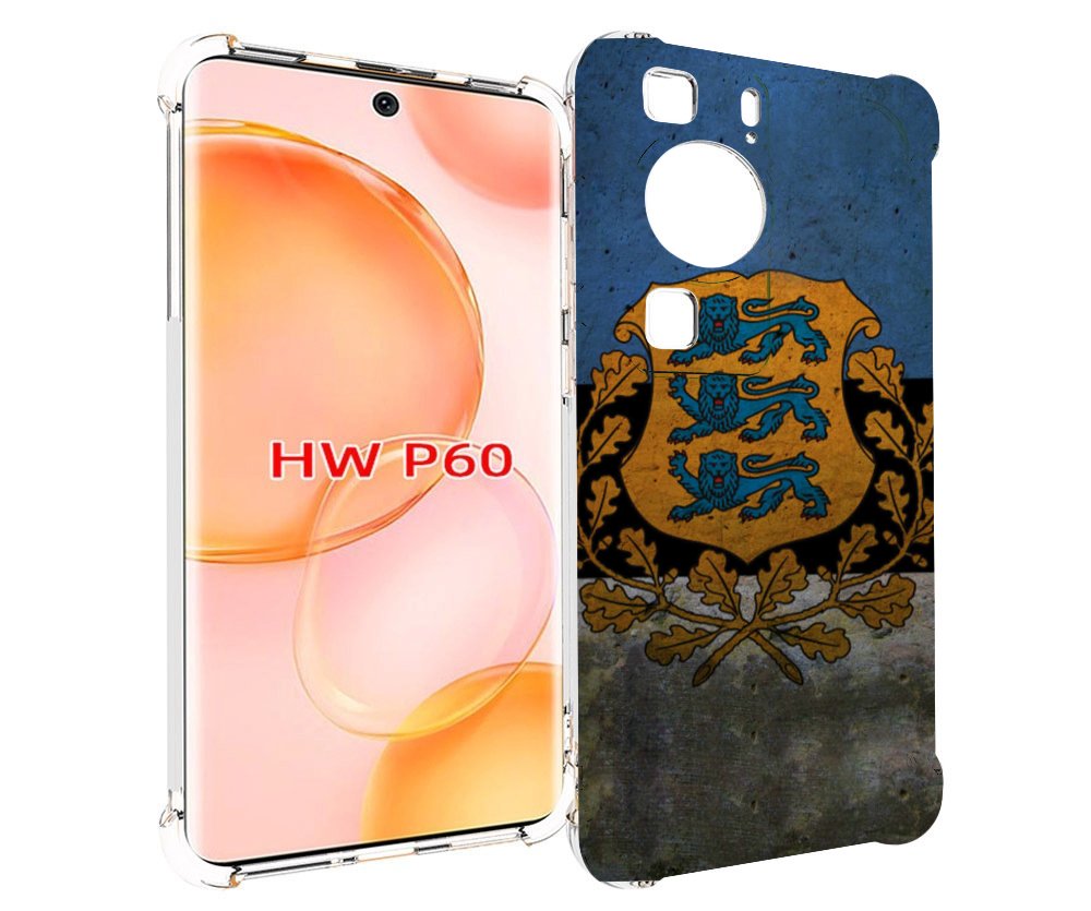 Чехол MyPads герб флаг эстонии для Huawei P60
