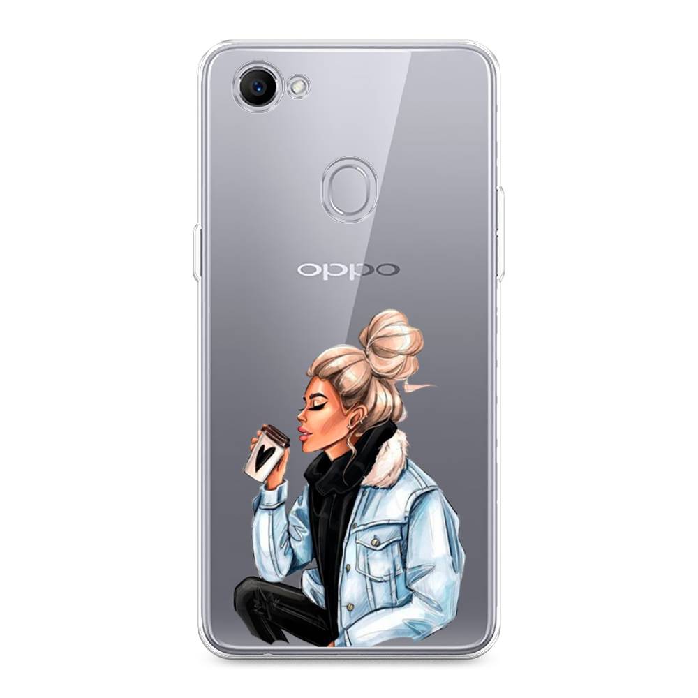 

Чехол Awog на Oppo F7 "Cute girl", Разноцветный, 250350-7