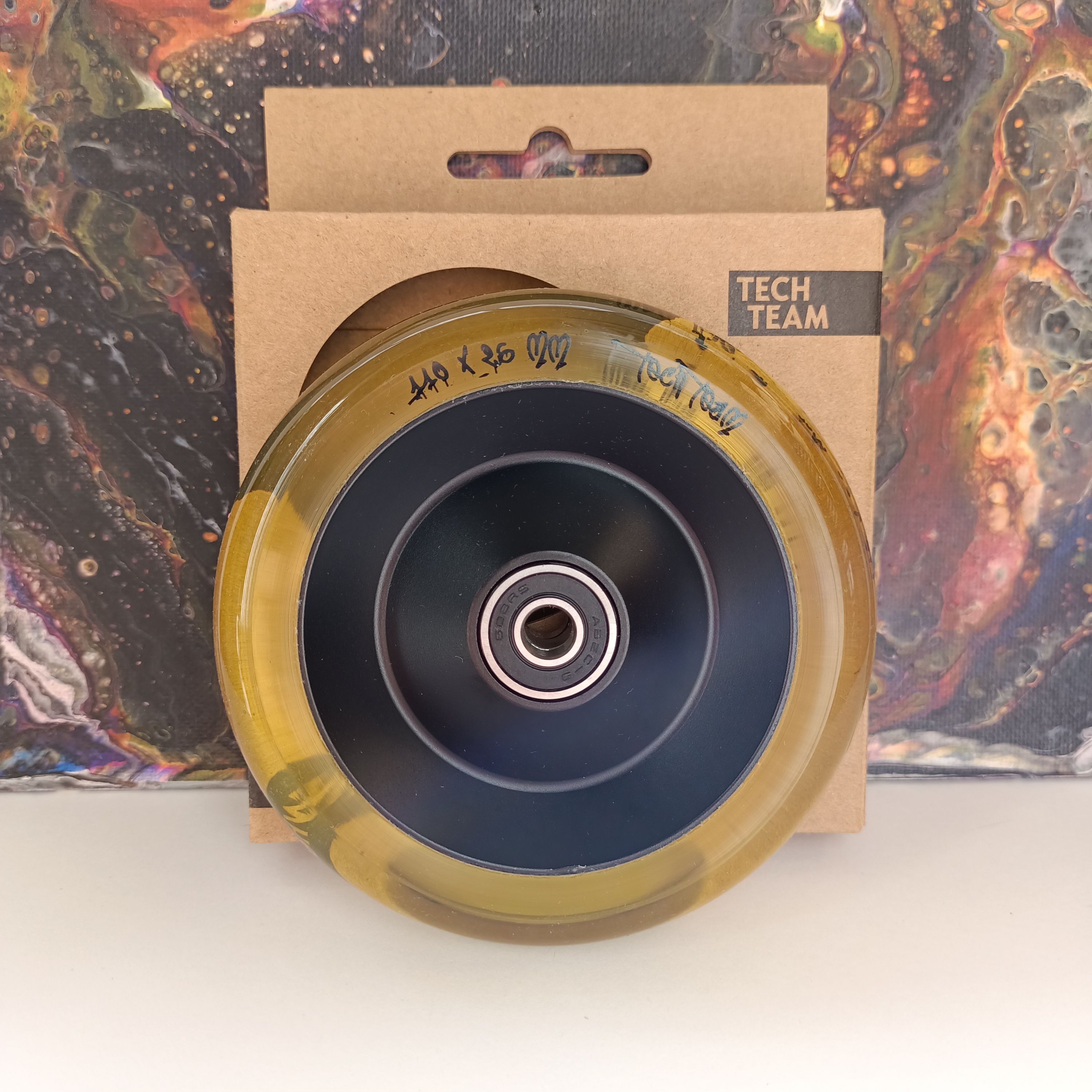 

Колесо для трюкового самоката Tech Team Street Mama 110-26 mm с подшипником, Желтый