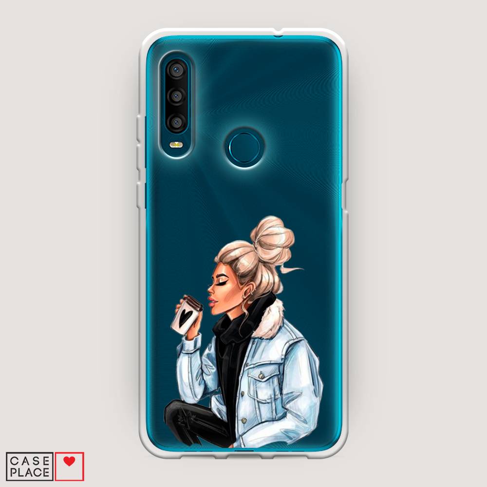 

Чехол Awog на Alcatel 1SE (2020) / Алкатель 1SE (2020) "Cute girl", Разноцветный, 171250-7