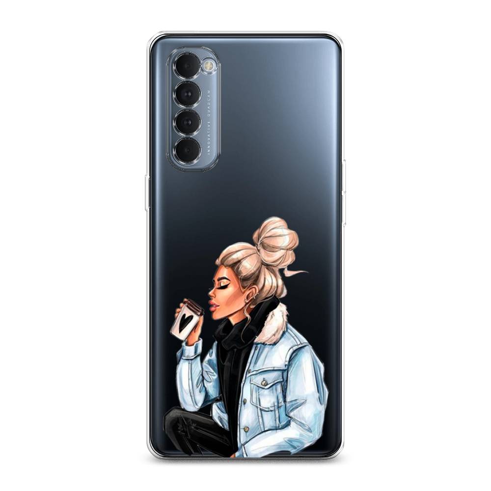 

Чехол Awog на Oppo Reno 4 Pro "Cute girl", Разноцветный, 258950-7