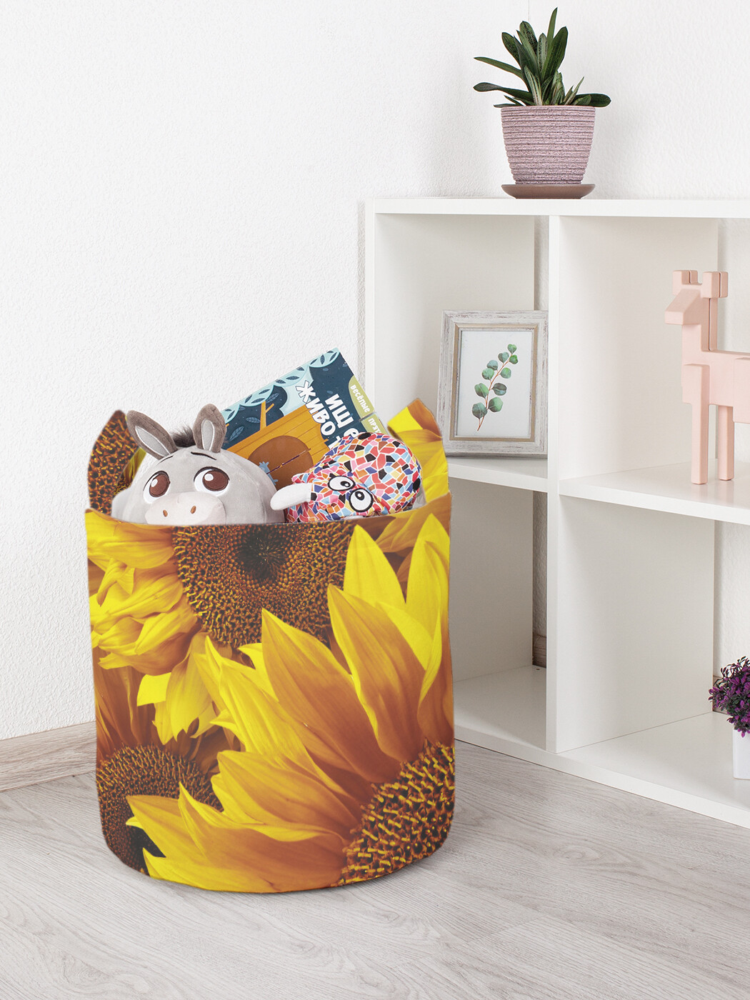 

Корзина для игрушек JoyArty 35x35 см toba_9855_S, Желтый