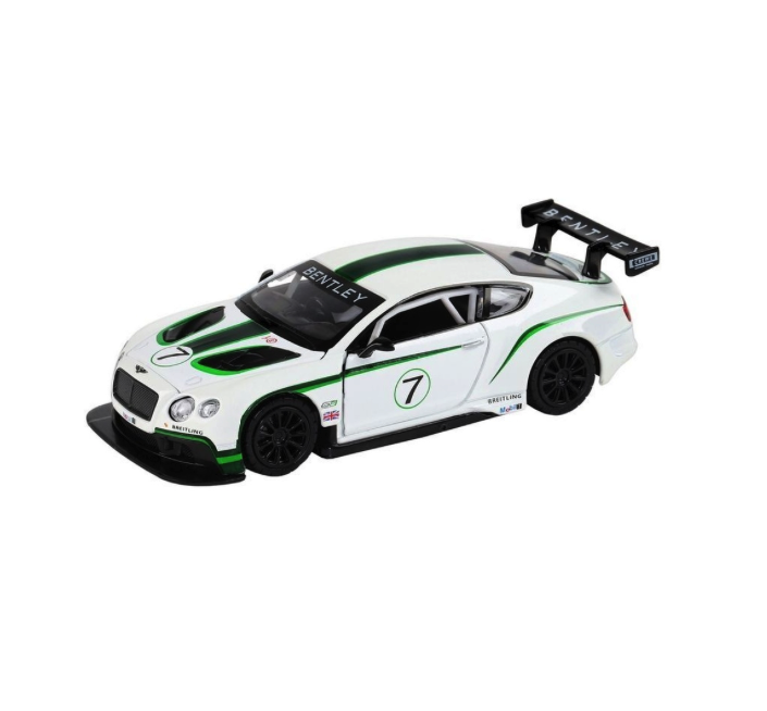 

Машинка автомобиль Bentley инерционный Автопанорама Continental GT3, Белый