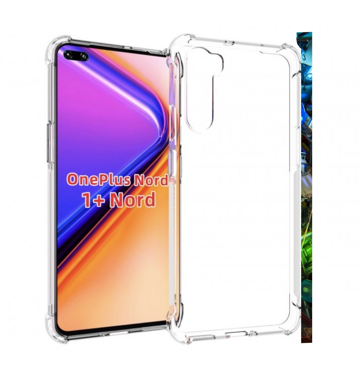 

Чехол MyPads JlaMBcPa6eM для OnePlus Nord / 1+ Nord (1ая версия), Прозрачный, Tocco
