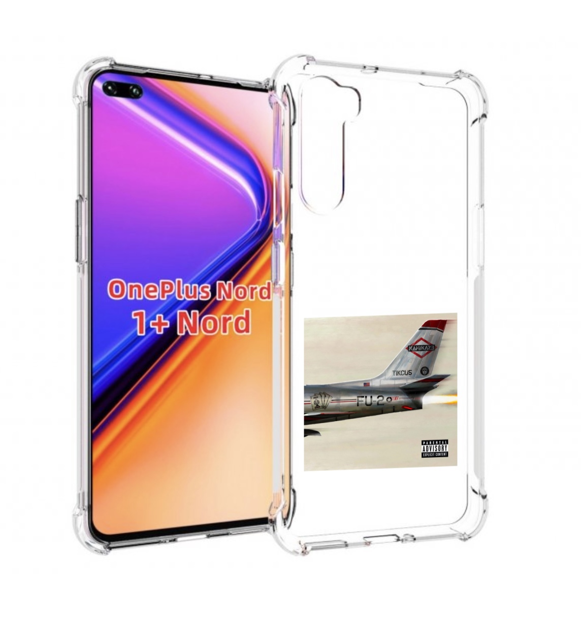 

Чехол MyPads KAMIKAZE Eminem для OnePlus Nord / 1+ Nord (1ая версия), Прозрачный, Tocco