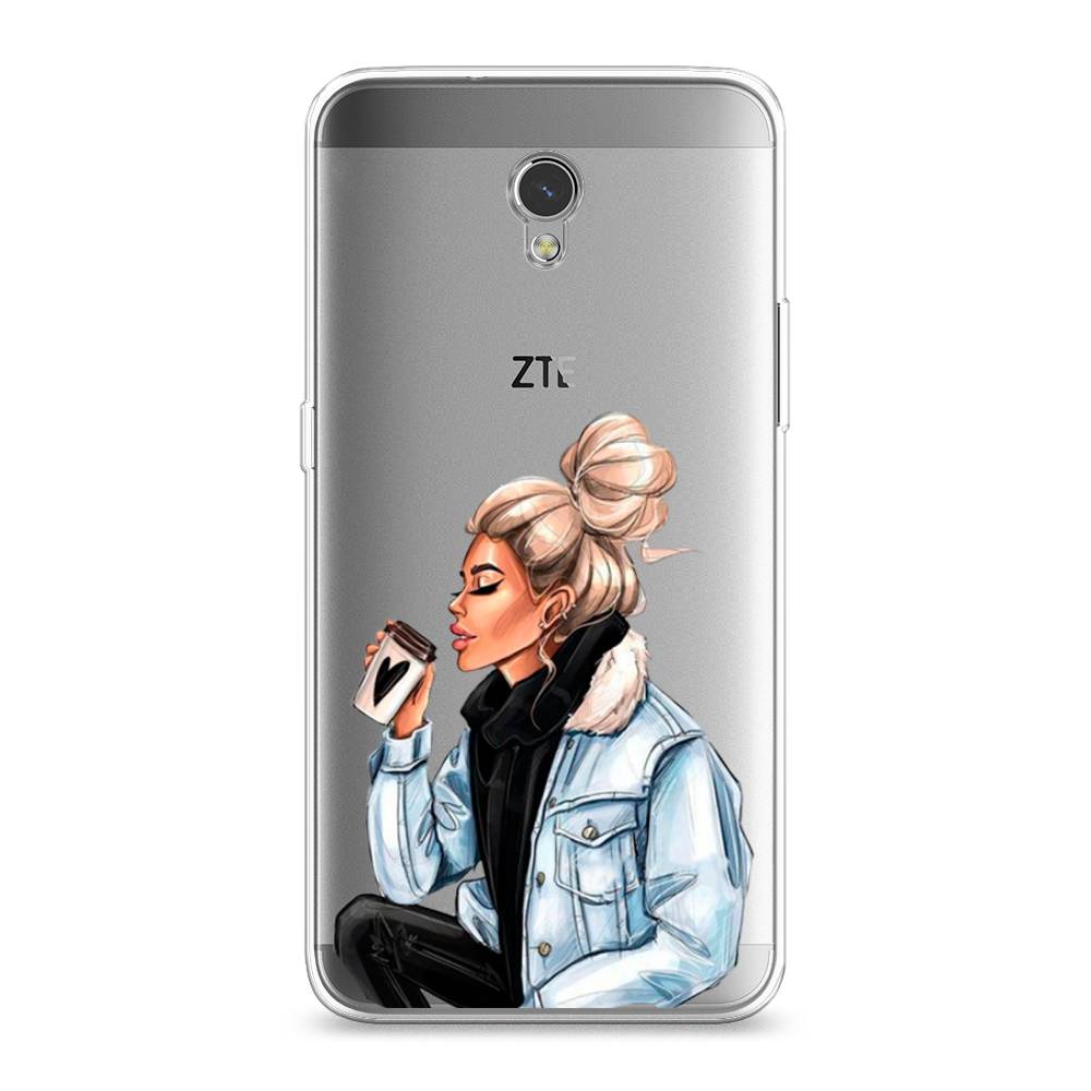

Чехол Awog на ZTE Blade V7 / ЗТЕ Блэйд V7 "Cute girl", Разноцветный, 131150-7