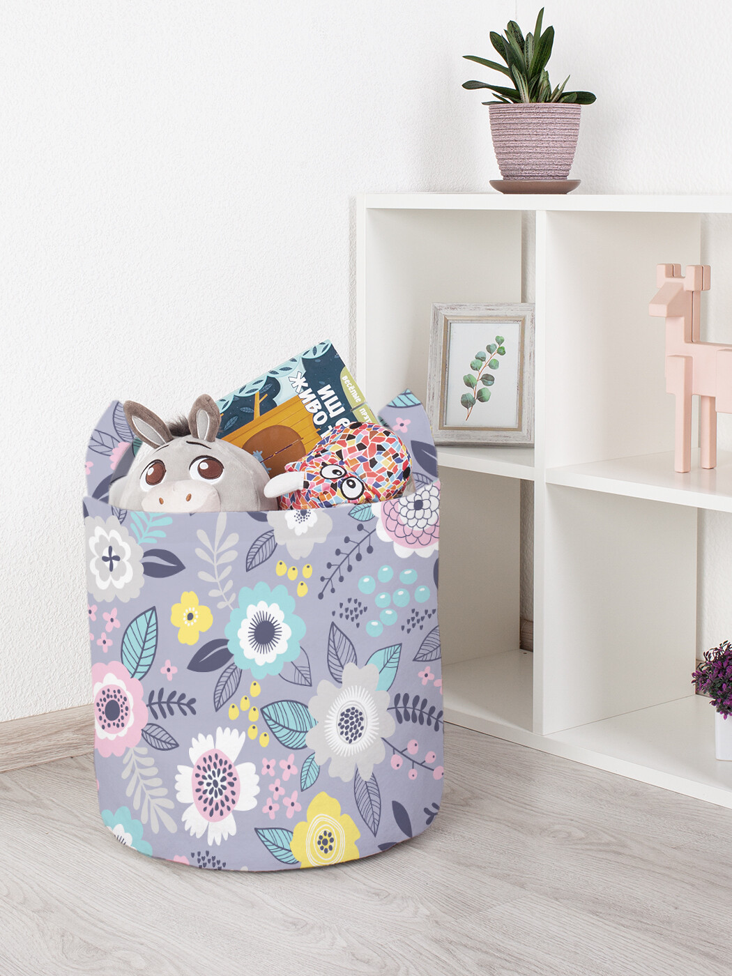 

Корзина для игрушек JoyArty 35x35 см toba_73881_S, Фиолетовый