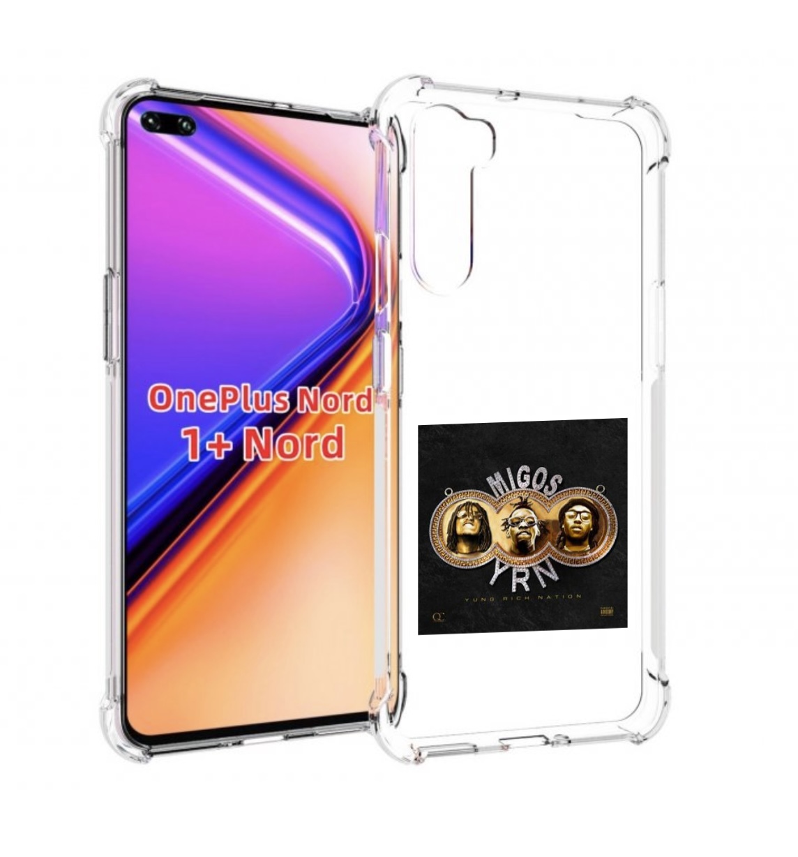

Чехол MyPads Migos - Yung Rich Nation для OnePlus Nord / 1+ Nord (1ая версия), Прозрачный, Tocco