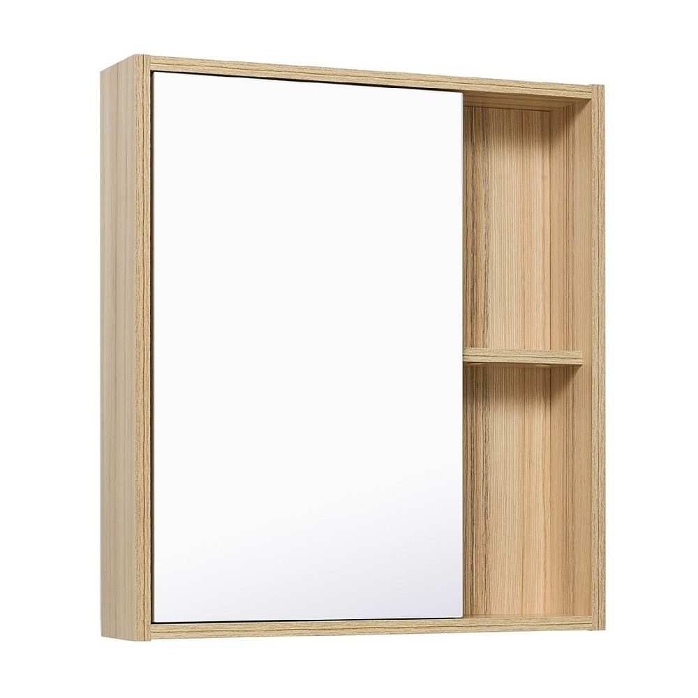 Шкаф зеркальный Runo Эко 60 лиственница, универсальный