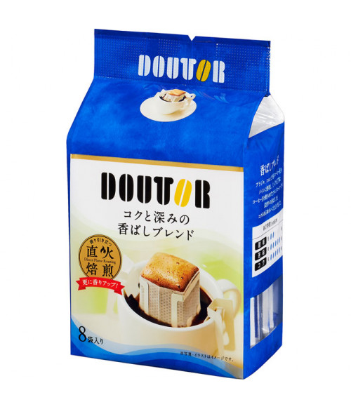 

Кофе DOUTOR KOKUFUKAMI (8 дрип-пакетов) крепкий вкус, 56г, KOKUFUKAMI