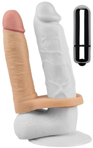 Насадка для двойного проникновения Lovetoy с вибрацией The Ultra Soft Double