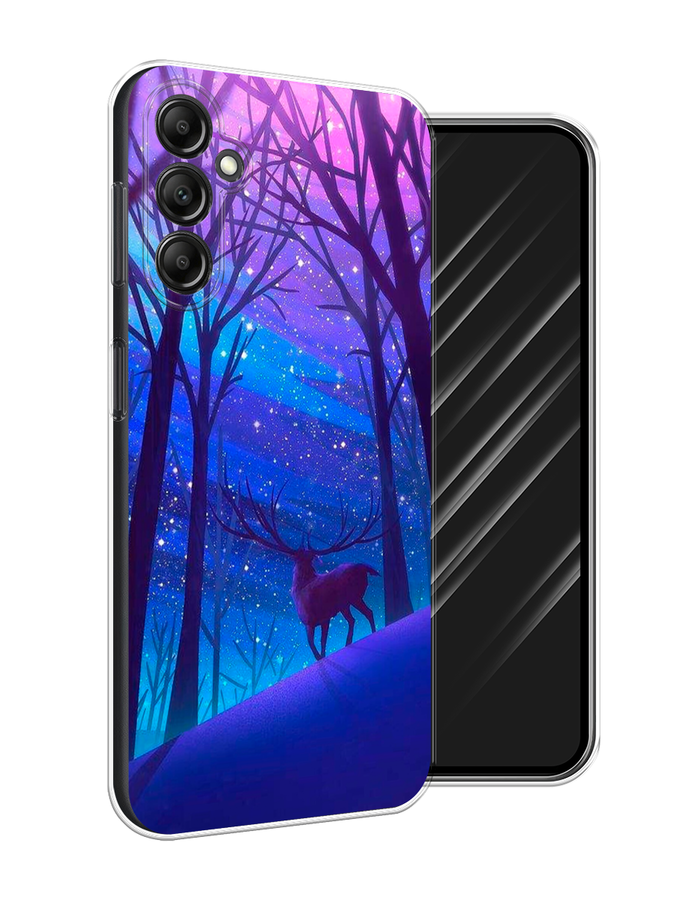 

Чехол Awog на Samsung Galaxy A15 "Северный олень", Фиолетовый;голубой;синий, 2108950-1