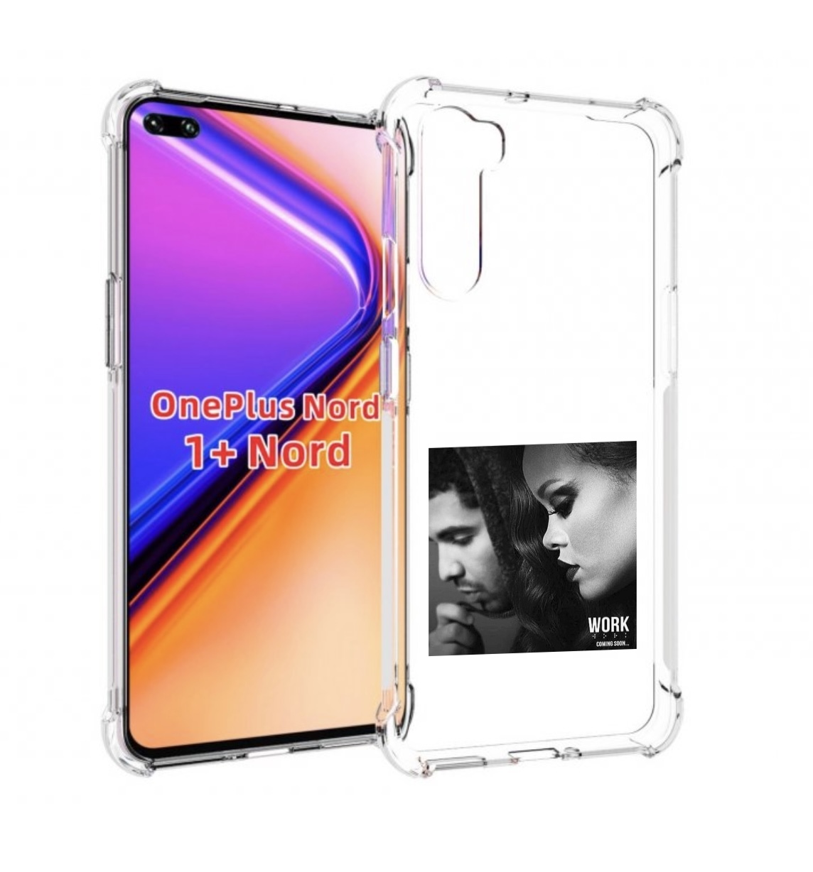 

Чехол MyPads Rihanna feat для OnePlus Nord / 1+ Nord (1ая версия), Прозрачный, Tocco