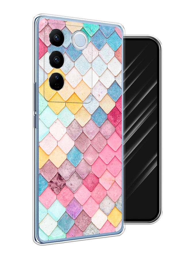 

Чехол Awog на Vivo V27/V27 Pro "Нежные ромбики", Красный, 268550-4