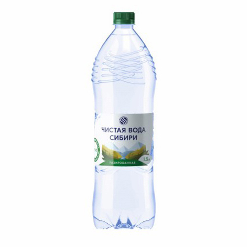 

Вода минеральная Чистая вода Сибири газированная 1,5 л