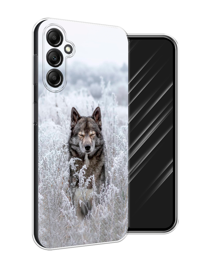 

Чехол Awog на Samsung Galaxy A15 "Волк в поле", Белый;черный, 2108950-1