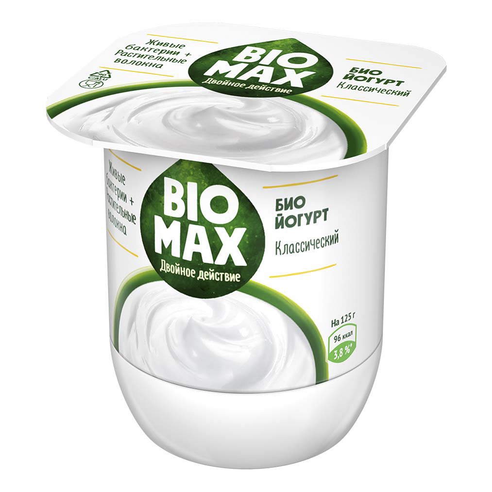

Йогурт BioMax Классический 2,7% БЗМЖ 125 г