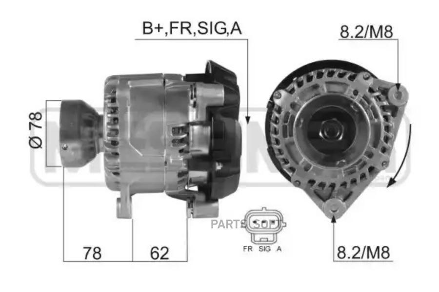 

Генератор ERA для Ford Focus I, Tourneo Connect, Transit Connect 1998-2013 210366