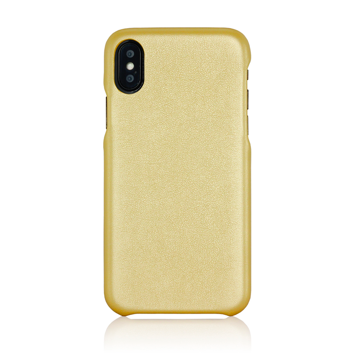 фото Чехол-накладка g-case slim premium для apple iphone x / xs, искусственная кожа, золотистый