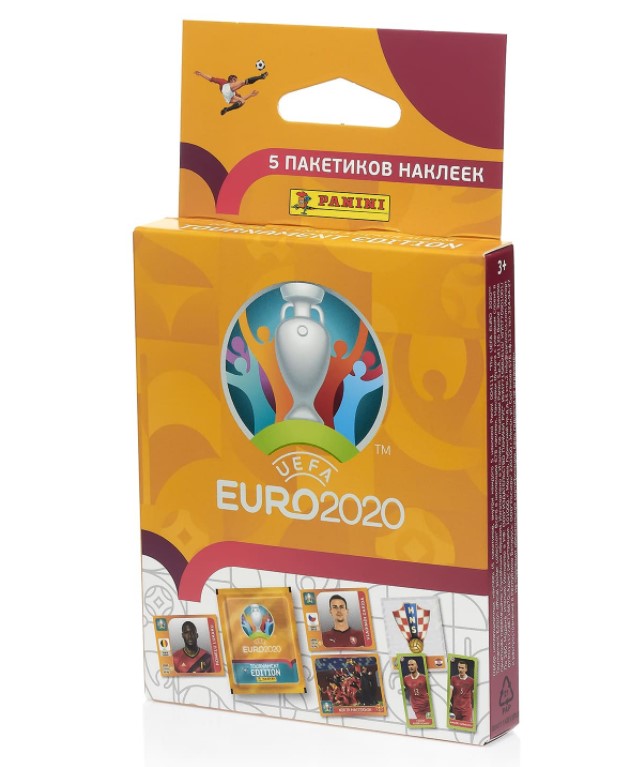 фото Набор наклеек panini чемпионат европы 2020 5 шт