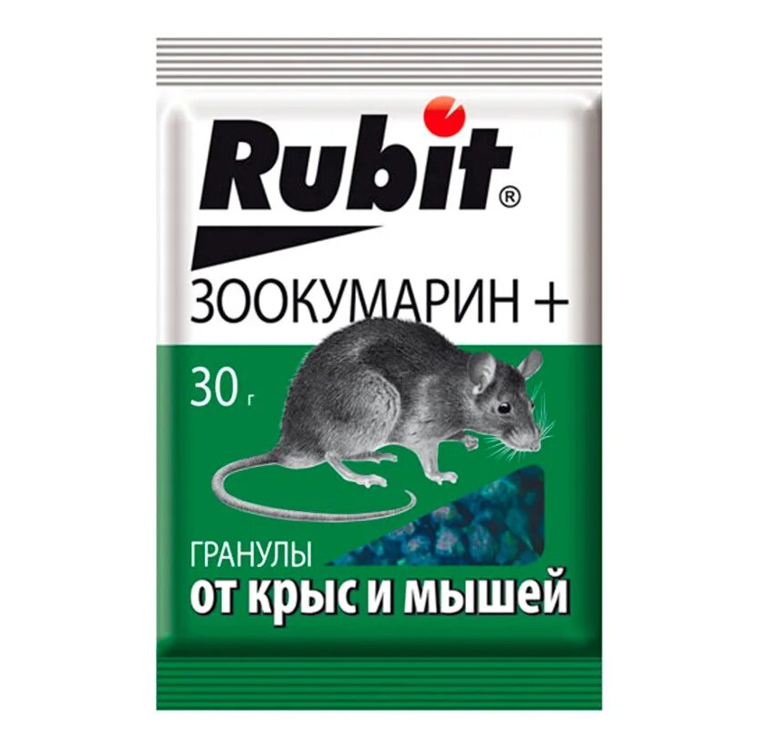 фото Средство от грызунов rubit а-5031 приманка зоокумарин+ пакет 30 г