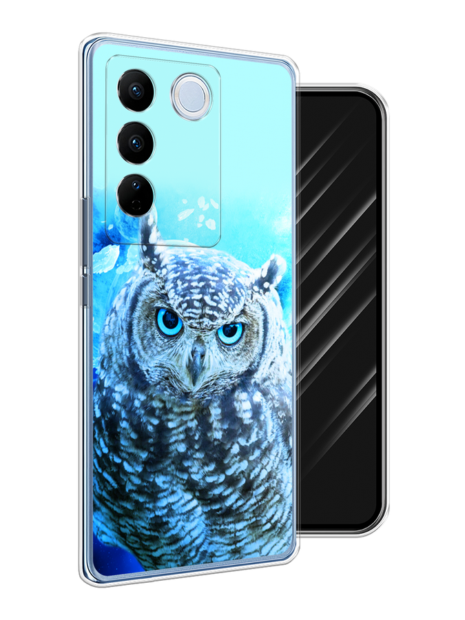 

Чехол Awog на Vivo V27/V27 Pro "Сова арт 7", Синий;голубой, 268550-1