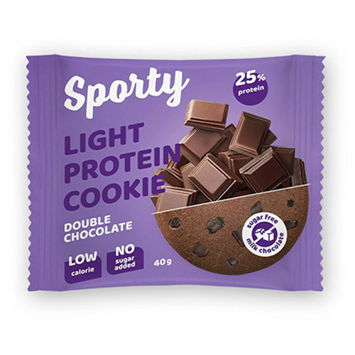 Печенье Sporty Protein неглазированное Двойной шоколад 40 г