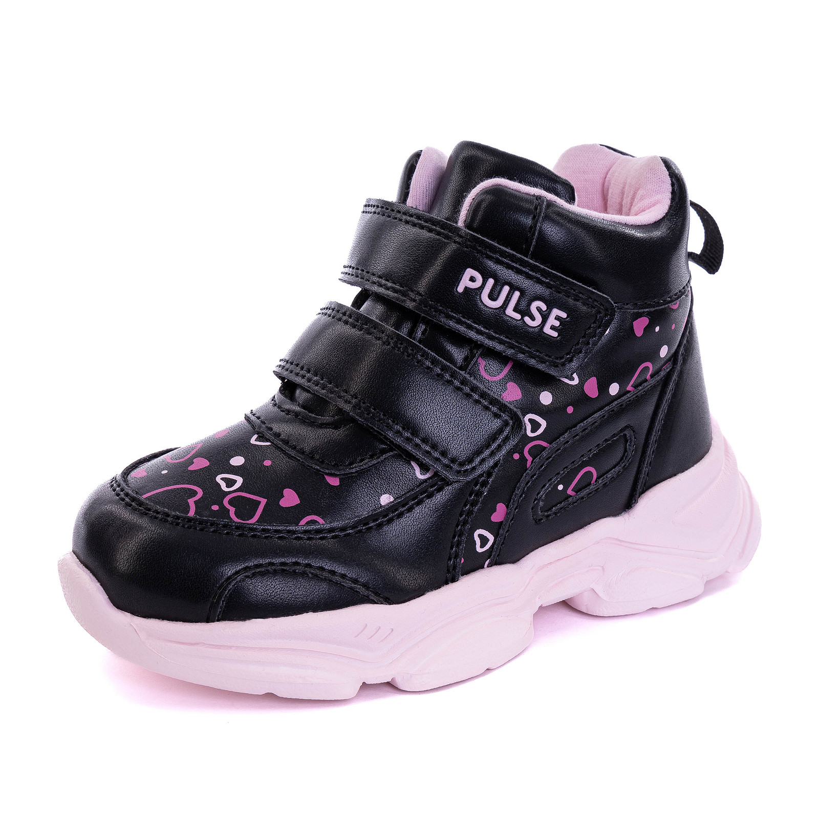 

Кроссовки PULSE 17-32GO-837ST, черный; розовый; фуксия, размер 24, Разноцветный, 17-32GO-837ST