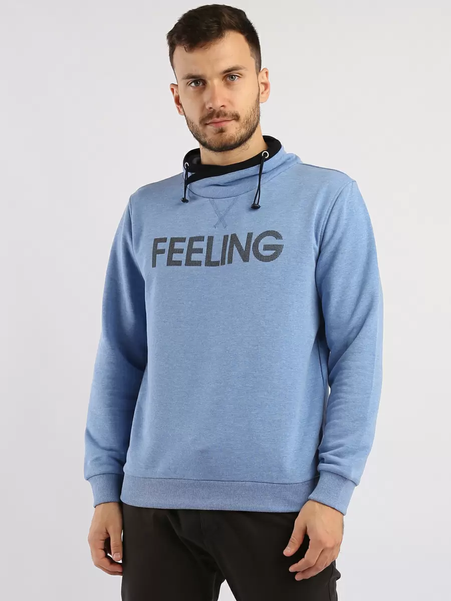 

Толстовка мужская A passion play SQ70066 голубая M, SQ70066