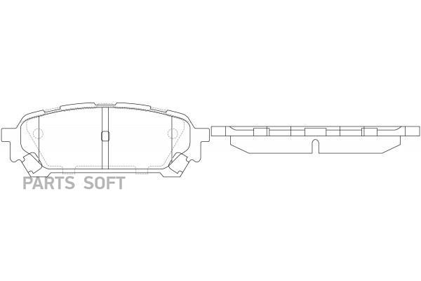 

Колодки Тормозные [Rr] Subaru Impreza 1.5L 04-06/ Forester 2.0L Sh 05 Sb Nagamochi Bp27801