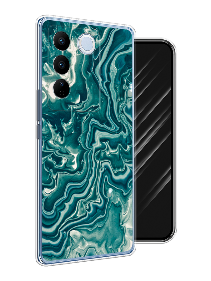 

Чехол Awog на Vivo V27/V27 Pro "Минералы 4", Бирюзовый, 268550-3