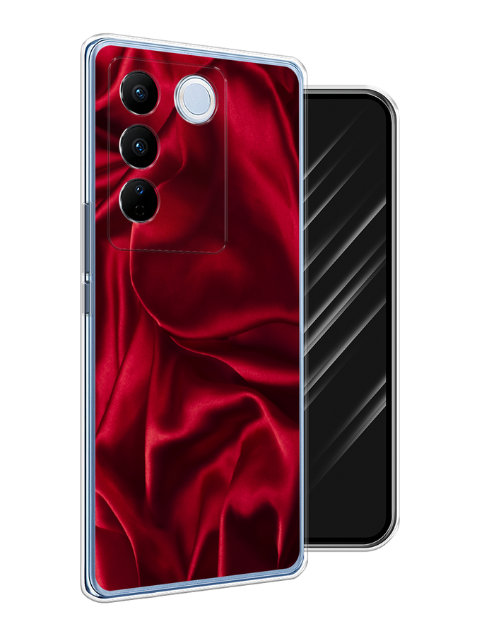 

Чехол Awog на Vivo V27/V27 Pro "Текстура красный шелк", 268550-3