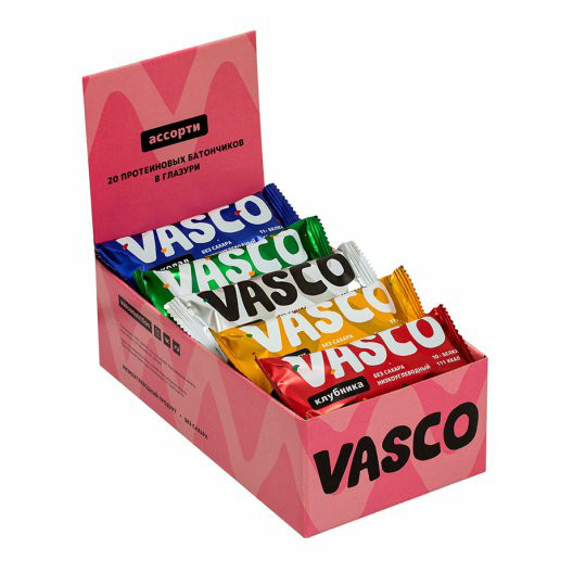 

Протеиновый батончик Vasco шоколадный без сахара 30 г
