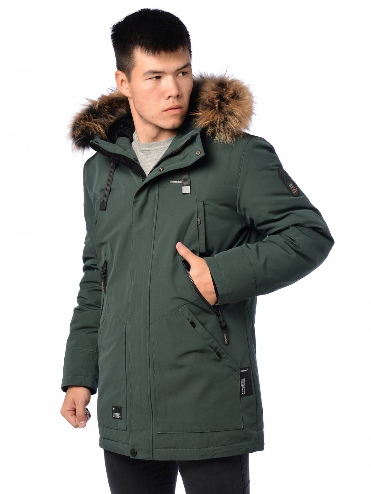 Зимняя куртка мужская Shark Force 3894 зеленая 48 RU