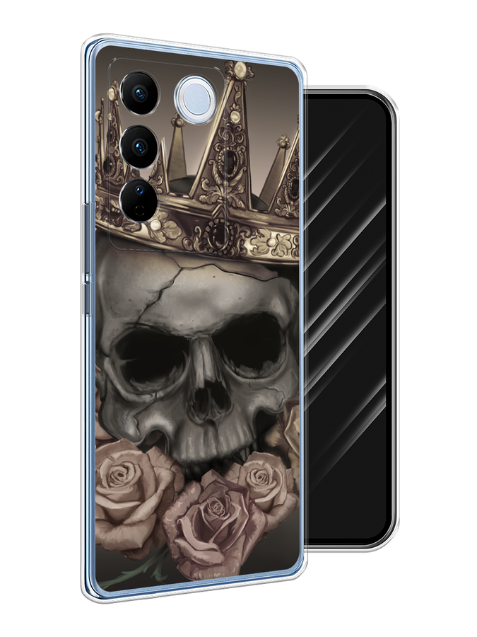 

Чехол Awog на Vivo V27/V27 Pro "Череп 22", Серый;черный;бежевый, 268550-9