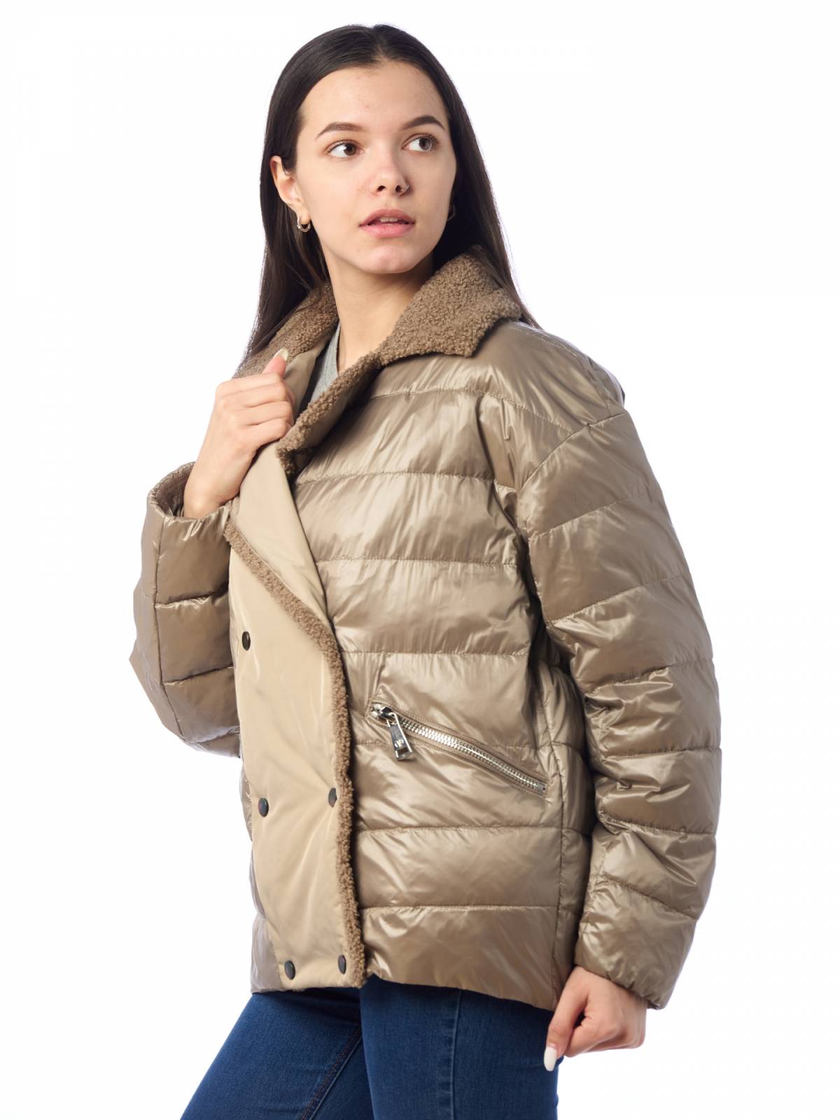 Куртка женская EVACANA 4000 коричневая 48 RU