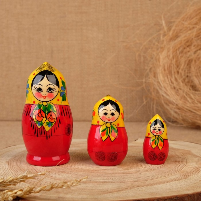

Sima-land "Грушенька-2", 11 см, 3 кукольная, Многоцветный