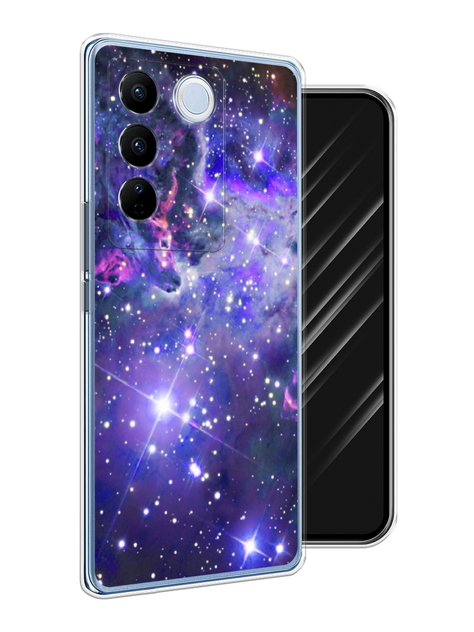 

Чехол Awog на Vivo V27/V27 Pro "Яркая галактика", Фиолетовый, 268550-4