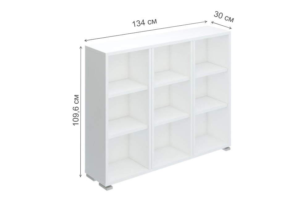 

Стеллаж Мэрдэс ПУ-60-1 БЕ white, Белый