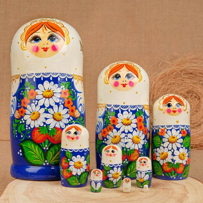 

Sima-land "Глаша",синий сарафан, 9 кукольная, 23 см