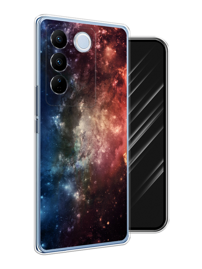 

Чехол Awog на Vivo V27/V27 Pro "Космос", Синий;бежевый;красный, 268550-4