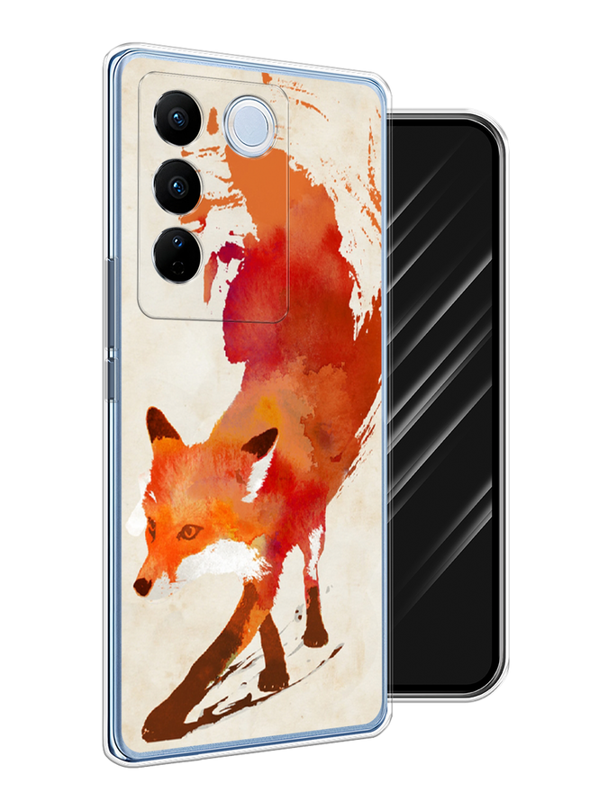 

Чехол Awog на Vivo V27/V27 Pro "Лиса", Оранжевый, 268550-10