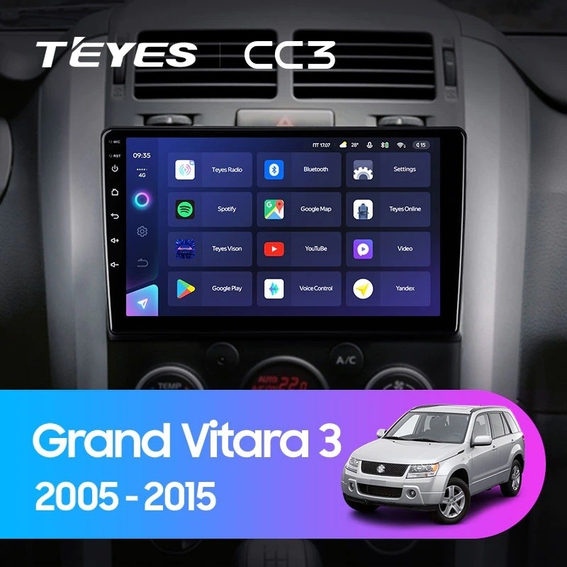 

Штатная магнитола Teyes CC3 4/32 Suzuki Grand Vitara 3 (2005-2015), Teyes CC3 Suzuki Grand Vitara 3 (2005-2015)