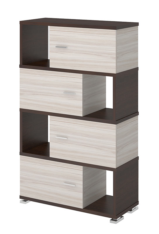 

Стеллаж Мэрдэс СБ-30/4 ВК Wenge/caramel, Венге