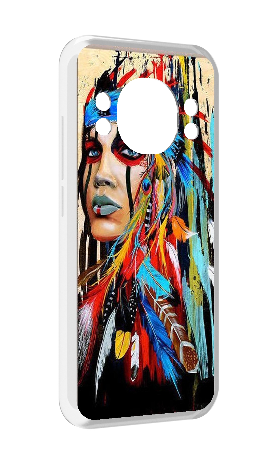 

Чехол MyPads индеец расписной для Doogee S98 / S98 Pro, Прозрачный, Tocco