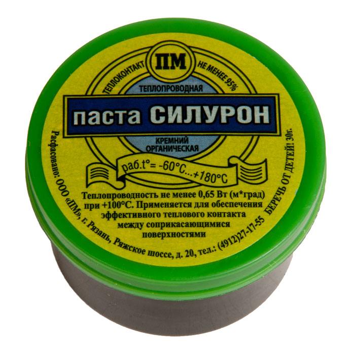 

Паста теплопроводная Силурон в банке 30гр